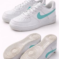 Nike Air Force 1 Low White w/ Mint Swoosh – Clean Classic Look