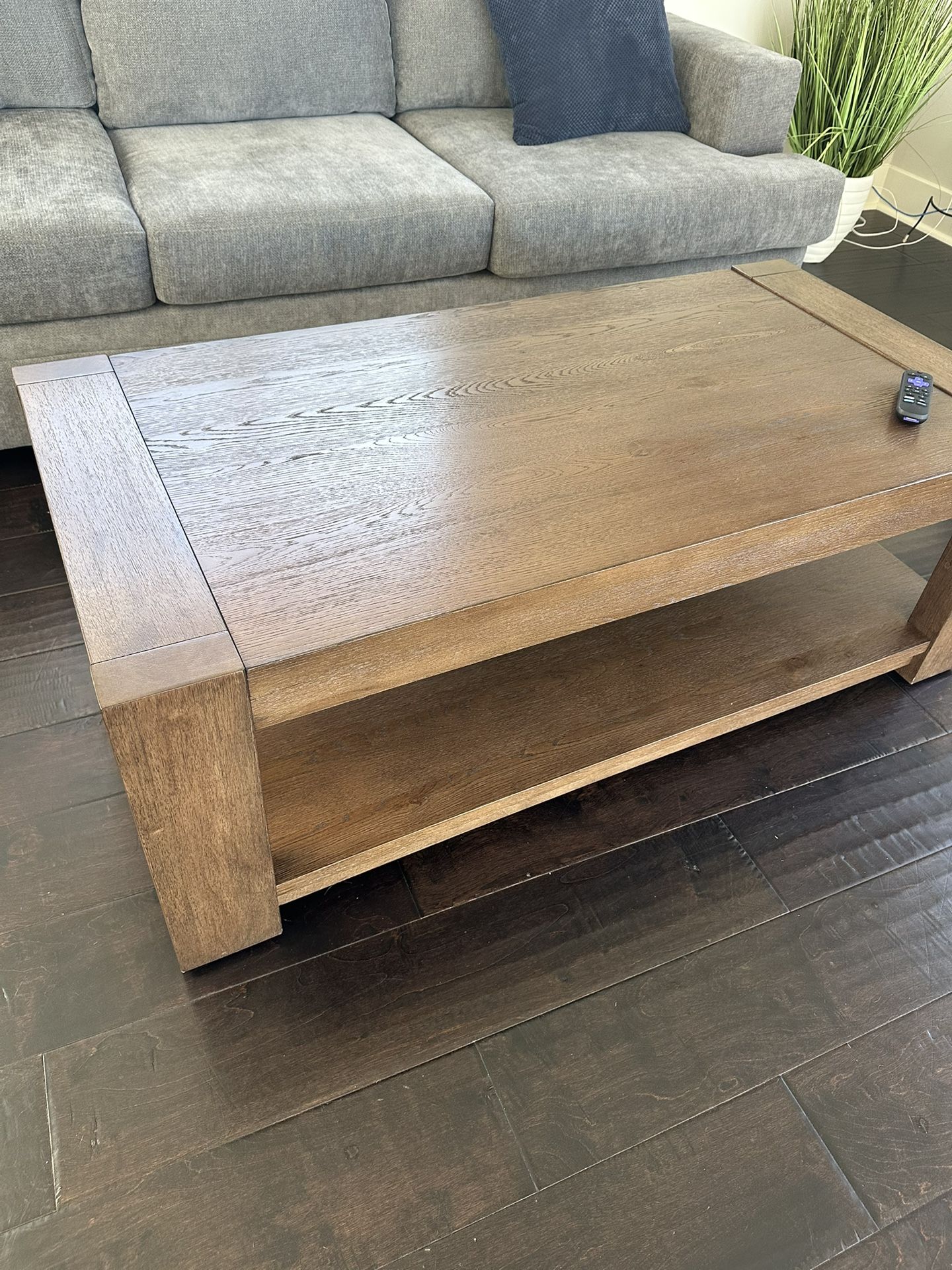 Wood Coffee Table With Storage