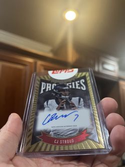CJ Stroud Signed TOPS Card