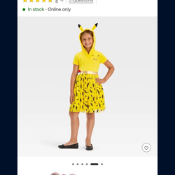 Pokémon pikachu girl dress