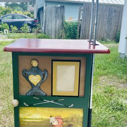 Vintage Golf Accent Cabinet 