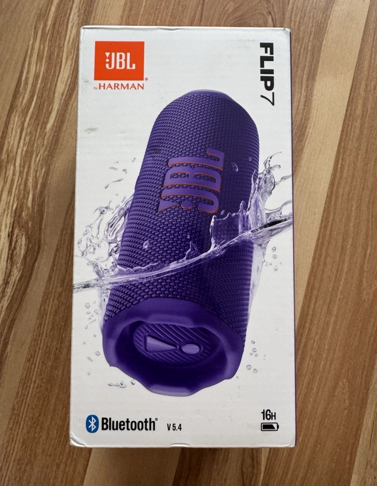 JBL Flip 7 Portable Bluetooth Speaker – Purple – New in Box