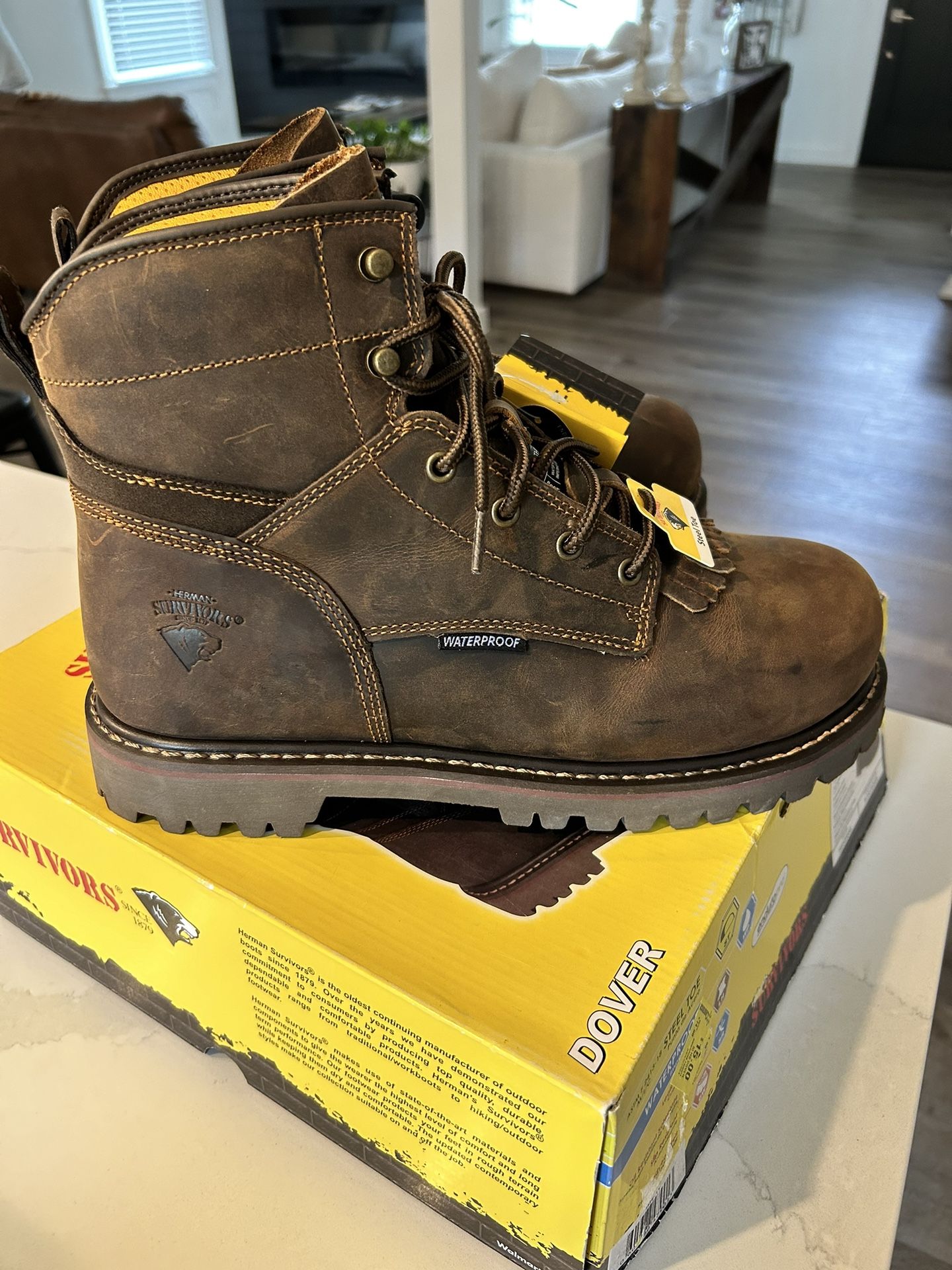 Herman Survivors - Size 11 - Dover Waterproof 6" Steel Toe Work Boots - NEW!