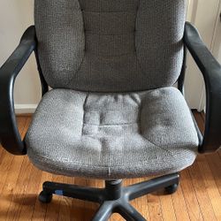 Office Chair Grey/Blue Gently Used 