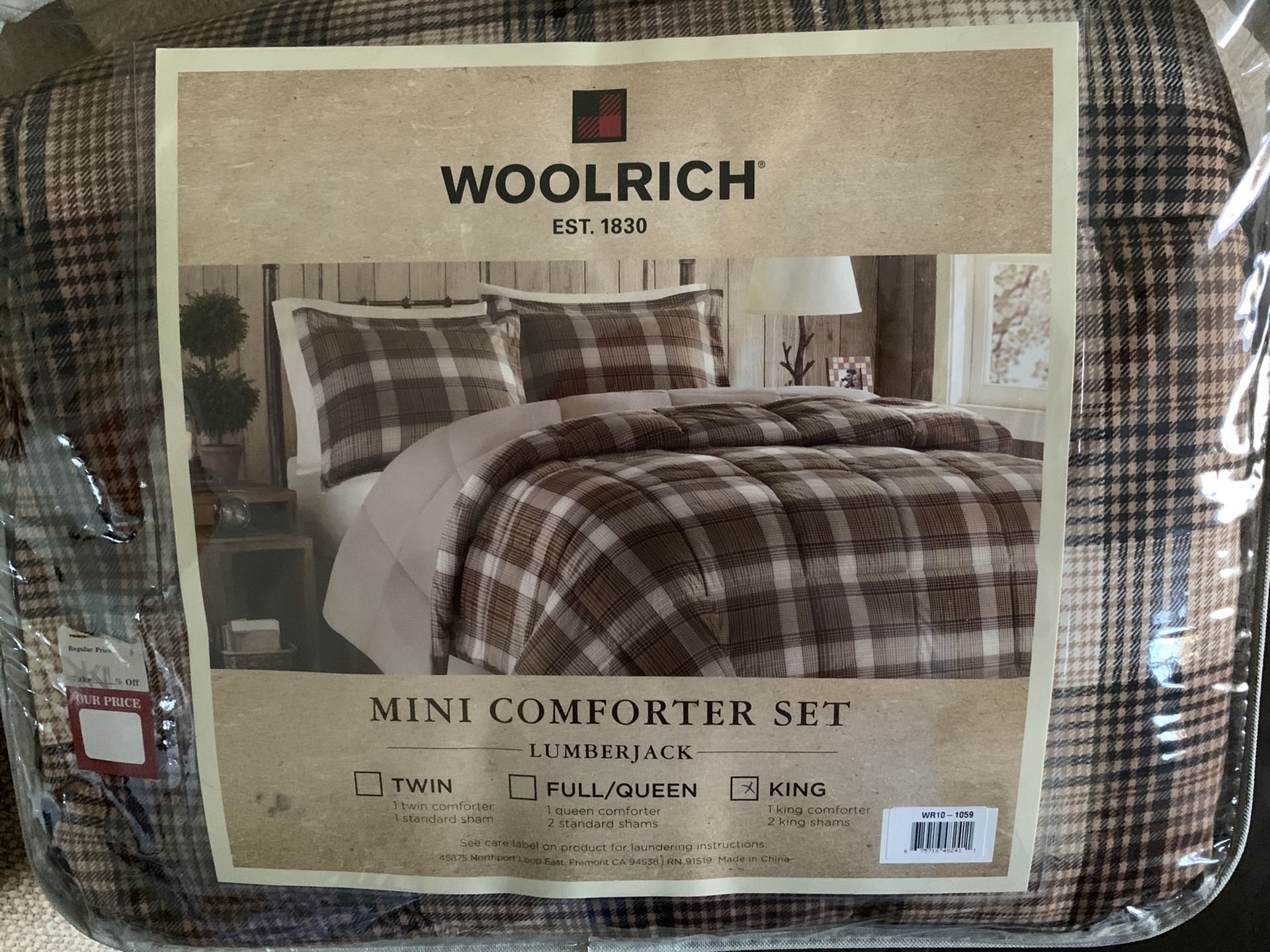 Woolrich King Comforter 3 piece Set