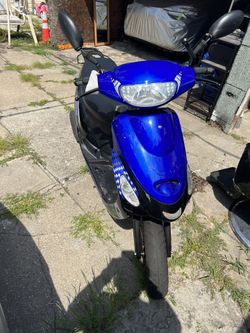 Blue Moped For Sale