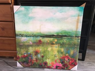 Picture frame with vintage clock