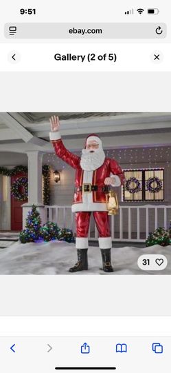 8Ft Tall Giant Sized Santa From Home Depot 