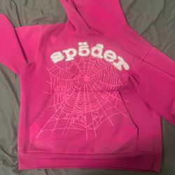 Sp5der Legacy Hoodie Pink/white
