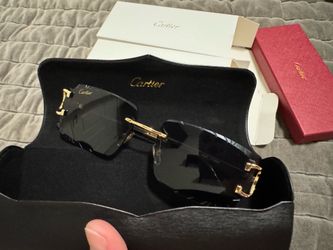 Cartier sunglasses for sale gold frame price negotiable