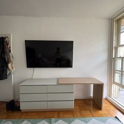 Extendable Vanity Table Desk With drawers