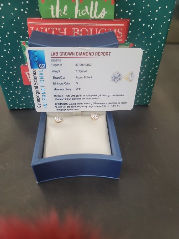 Lab Created Stud Earrings