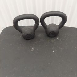 Pair Of Kettlebell Weights 
