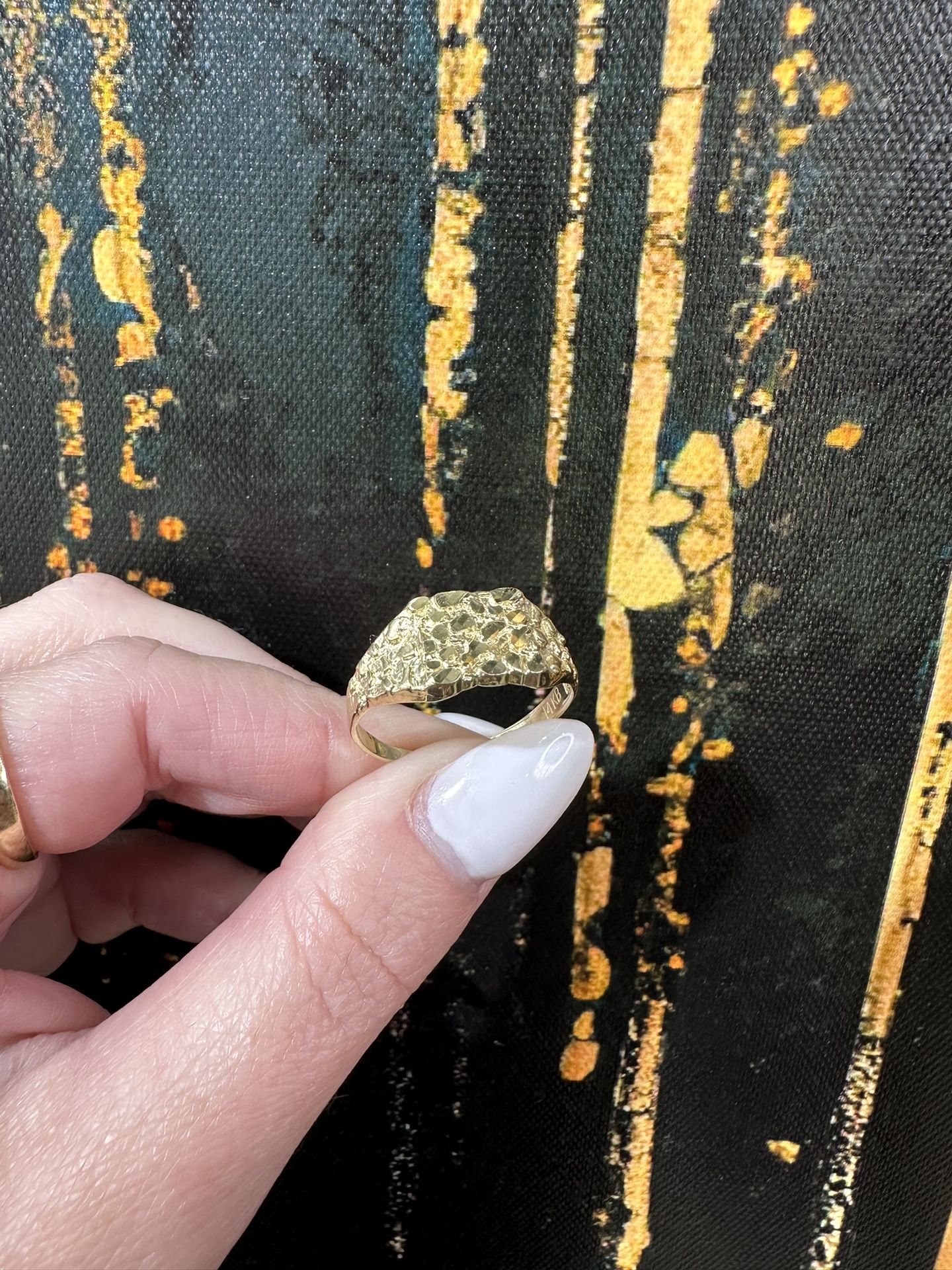14k NUGGET RING