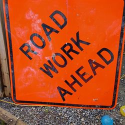 48" x 48" Orange Diamond Grade Reflective Aluminum Signs