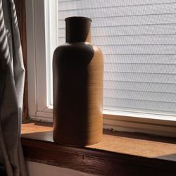 Antique Metal Flower Vase