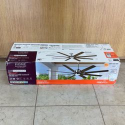 HOME DECORATORS COLLECTION 72” KENSGROVE SMART INDOOR/COVERED OUTDOOR CEILING FAN.