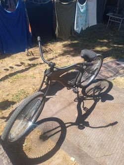 Black and chrome lowrider