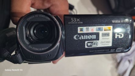 Canon VIXIA HF R40 HD 1080p 8GB Flash Camcorder Black 32x WORKS GREAT