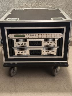 funktion one mc2 e25 e45 amplifier xta dp448 xo4a dsp processor sound system