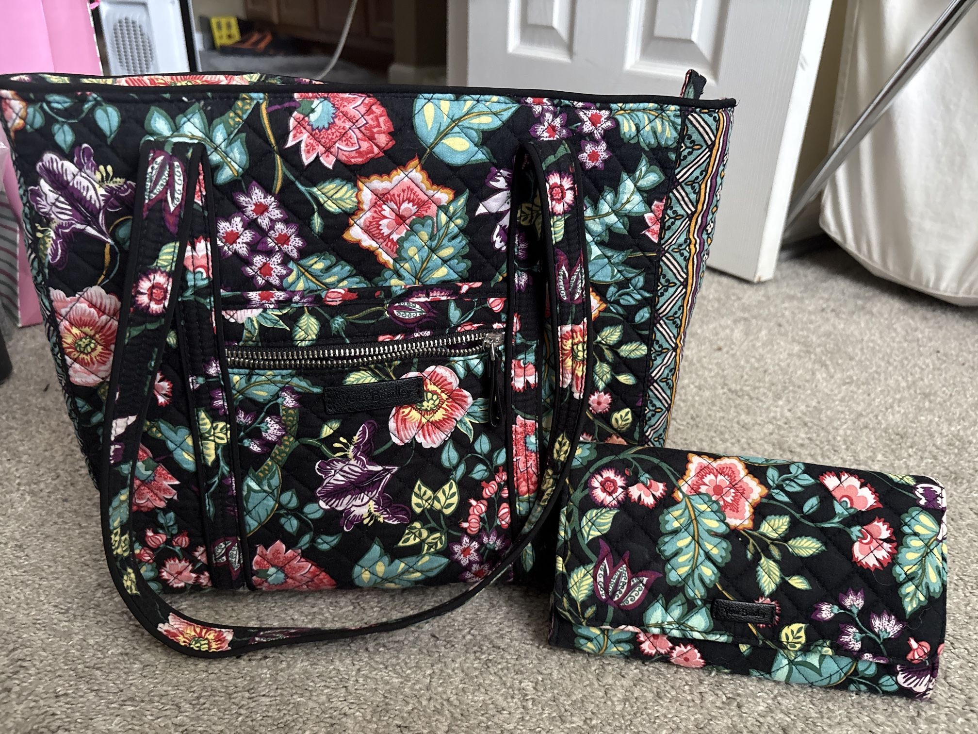 Vera Bradley Tote Bag and Wallet 