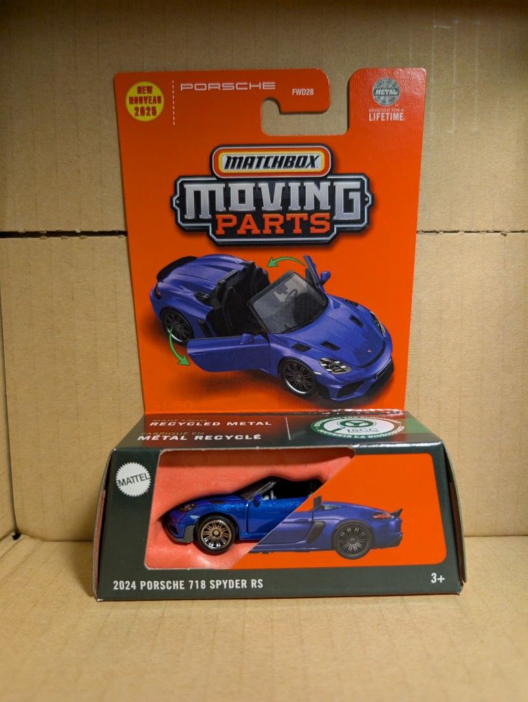 Matchbox Moving Parts 2024 Porsche 718 Spyder RS