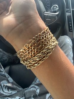 Figaro 14 K gold chain