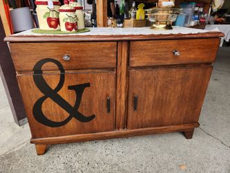 1970's buffet table
