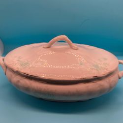 Antique Royal Doulton “Valencia” Pattern (vegetable Bowl /with Lid)