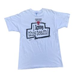 1995 NBA Chicago Bulls I Love This Team T-shirt Size Large