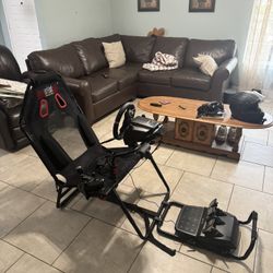 Logitech G920 Racing Wheel + Shifter + Next Level Racing Cockpit (Full Sim Setup)