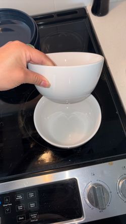 Two Target White Bowls