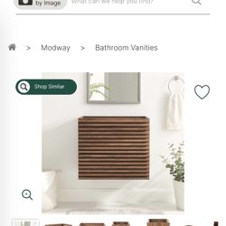 Bathroom Floating Vanity - 30”  Modern 