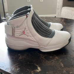 Grey & White 19s Jordans 