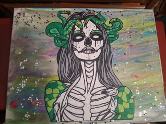 Skull craft canvas