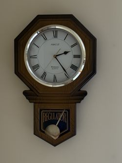 ESTATE SALE !!!!! Abacus Wall Clock With Swinging Pendulum