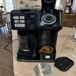12 Cup Hamilton Beach flex brew coffee maker & K Cup Brew