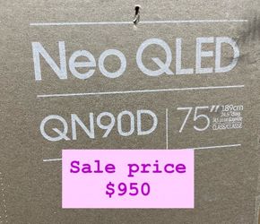 SAMSUNG 75-Inch Class Neo QLED 4K QN90D Series Quantum HDR+, Dolby Atmos, Object Tracking Sound+, Anti-Glare, Gaming Hub, Q-Symphony, Smart TV with Al