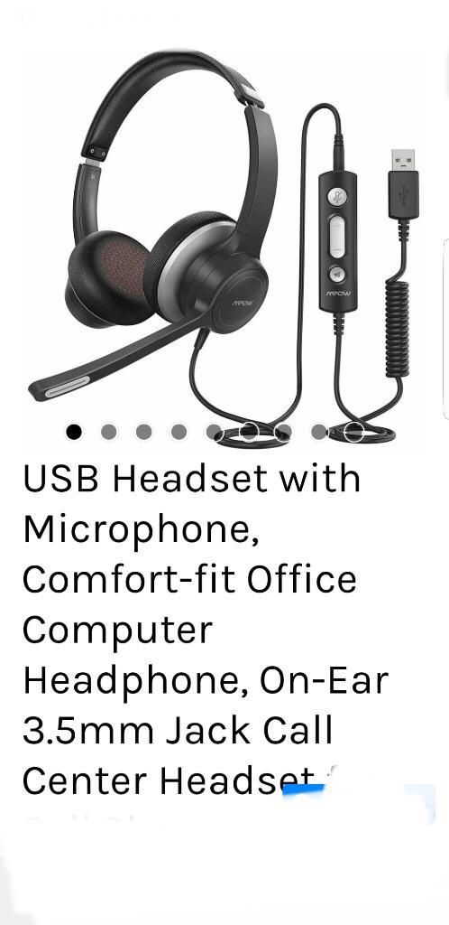 WIRED HEADSET W/MICROPHONE