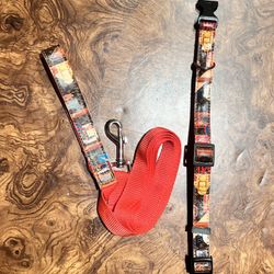 FOR SALE: Custom LV Small/Medium Dog Collar & Leash - $40