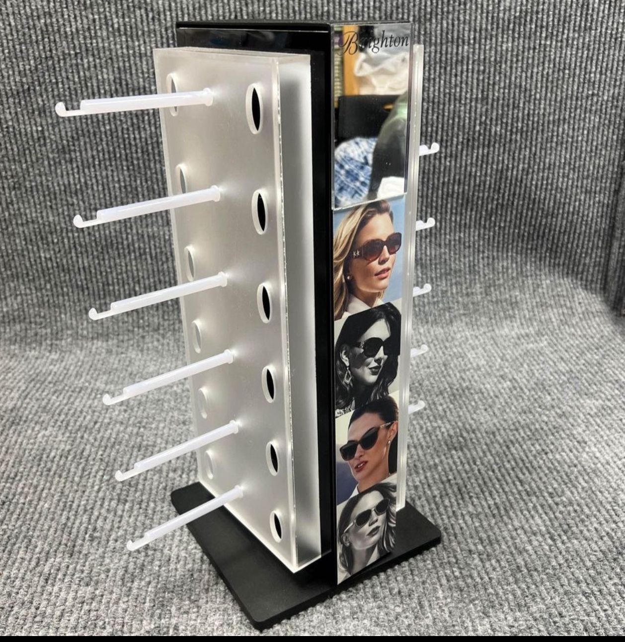 Heavy Duty Sunglass/Glasses Magnetic Turning Table Holder 11 Peg