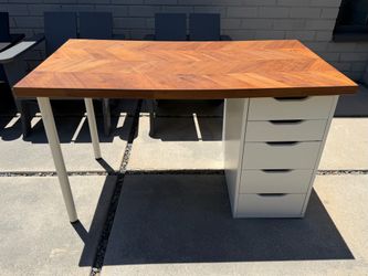 Ikea custom desk