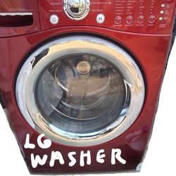 WASHING MACHINE WASHER LG BRAND RED 90 DAY GUARANTEE FREE DELIVERY POSSIBLE REFURBISHED