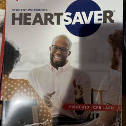 AHA HeartSaver CPR/AED First Aid Workbook – New, Sealed (2020)