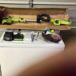 Weedwhacker Brand New Adjustable Arm, Two Batteries, Charger Glasses, Everything For It You Can Adjust It In Size