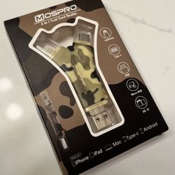 Trail Camera Viewer SD Card Reader 4 in 1 SD and Micro SD Memory Card Reader