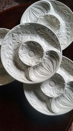 Vintage Artichoke Plates-set of 4