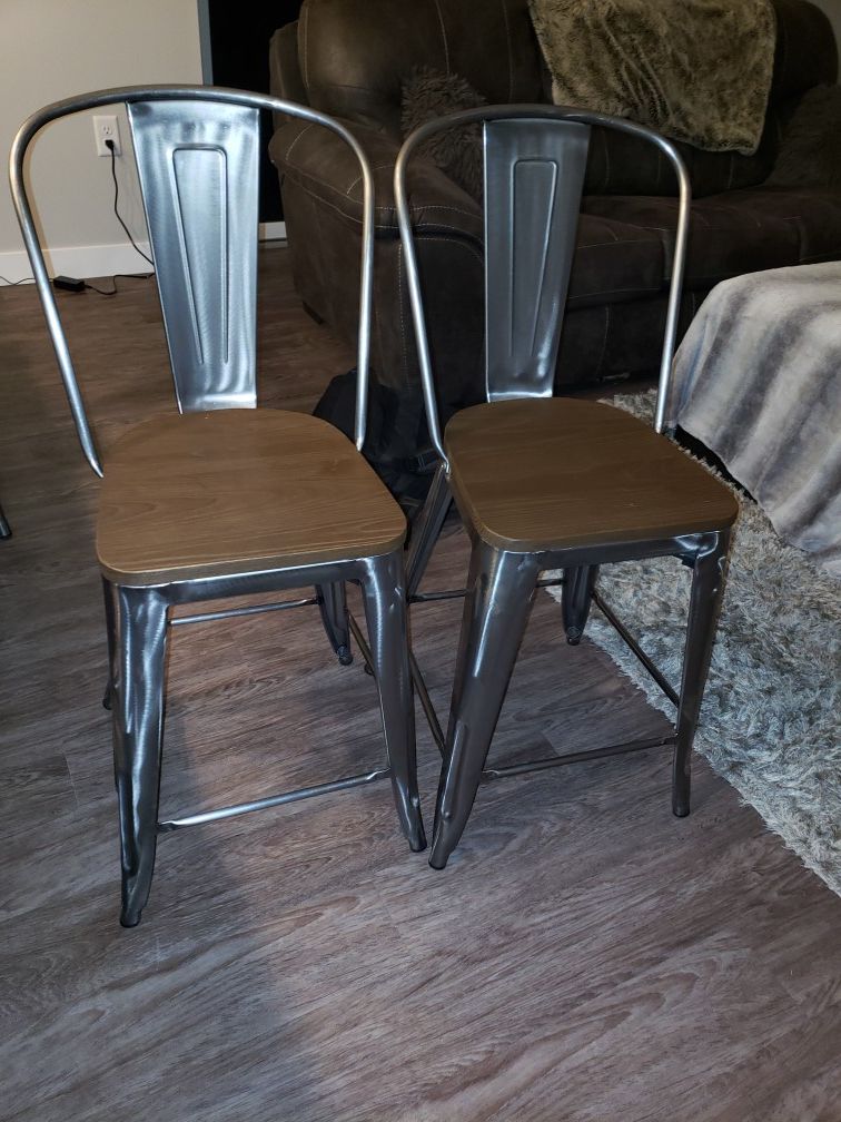 Industrial style bar stools