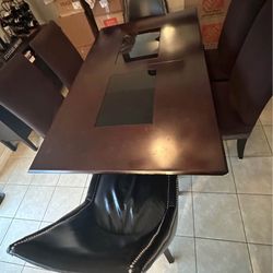 Dining Table With Leaf Extender 