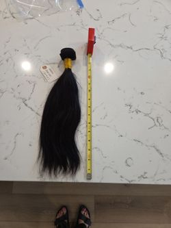 Natural Brazilian hair extension 15 in Long see description